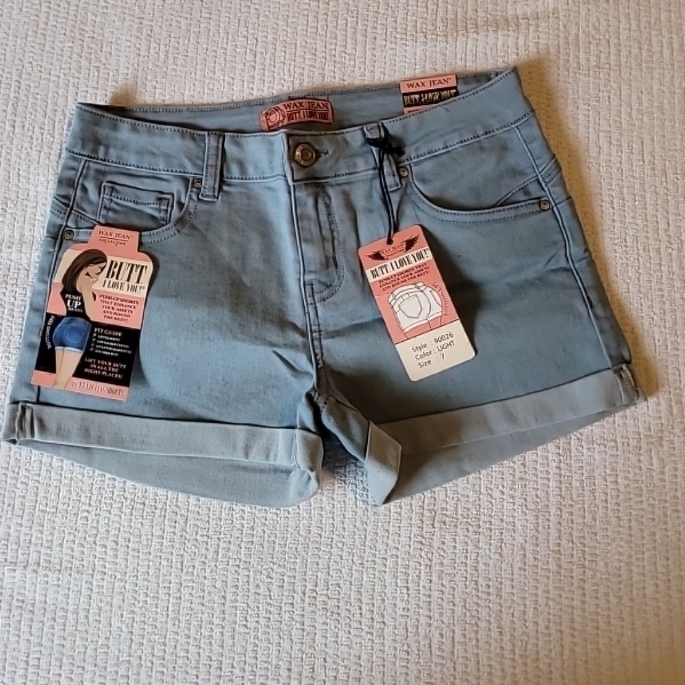 Women's Blue Denim Shorts